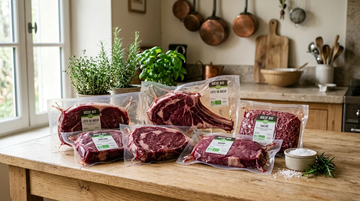 Trouver un colis assorti de viande bio pas cher