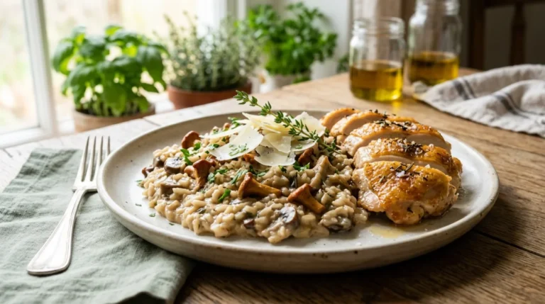 quelle viande avec un risotto aux champignons