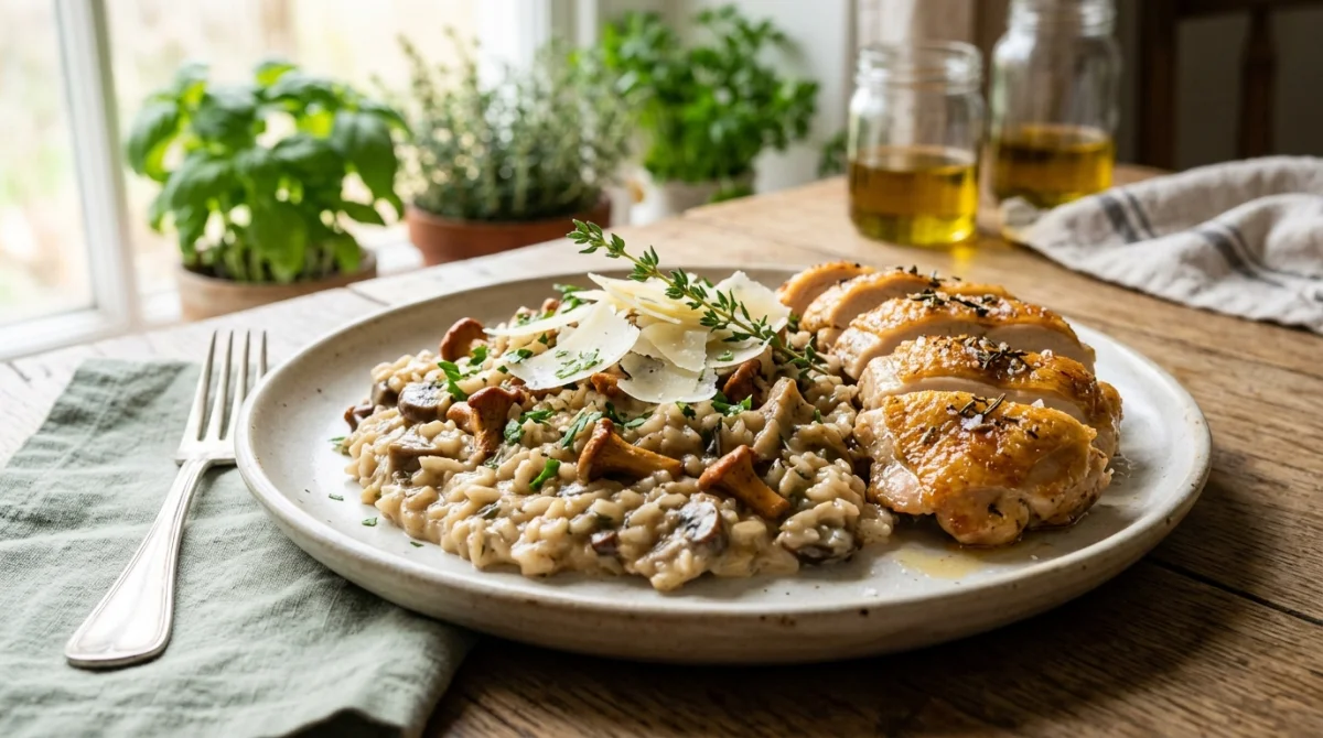 quelle viande avec un risotto aux champignons