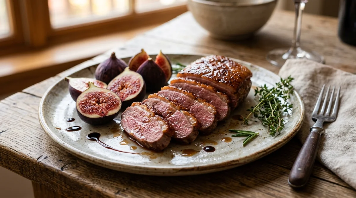 quelle viande avec des figues fraîches