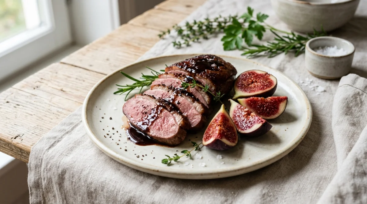 quelle viande avec des figues fraîches