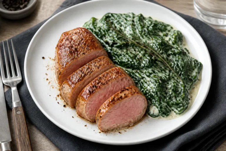 quelle viande avec épinard à la crème